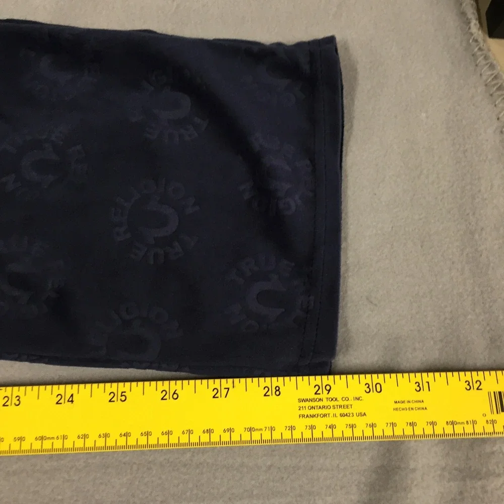 True Religion Mens Navy Blue Fleece Logo Sleepwear‎ Lounge Pants Medium NWT